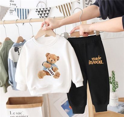 Спортивный костюм на 2-5 лет Мишка Тедди, 165, 110 (98 см), Мальчик / Девочка, 39, 34, 40, 58, 35, 98 см, Трикотаж, Трикотаж, Замер рукава - от ворота