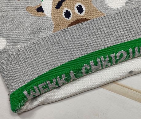 Детский новогодний свитер Олень, 1033, 100, Мальчик / Девочка, 38, 28, 33, 98 см, Акрил