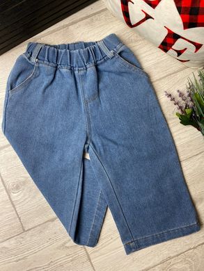 Широкі джинси для дівчинки, 15048, 90, Дівчинка, 45, 26, 86 см, Джинс