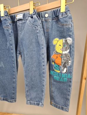 Свободные детские джинсы 3530, 110, Мальчик, 57, 35, 110 см, Джинс