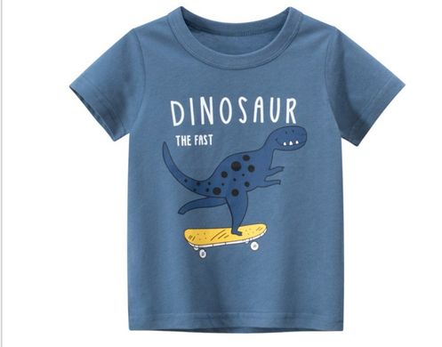 Детская футболка Динозавр_9003, 90, Мальчик, 38, 27, 86 см, Хлопок 95%