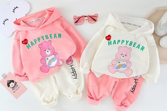 Спортивний костюм для дівчинки Happy bear, 0781, 100 (98 см), Дівчинка, 39, 39, 54, 32, 98 см, Трикотаж