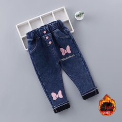 Утеплені джинси на флісі для дівчинки, 15140, 90, Дівчинка, 50, 29, 92 см, Джинс, Фліс