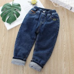 Теплые джинсы на синтепоне для мальчика, 1236, 90, Мальчик, 52, 30, 92 см, Джинс, Трикотаж