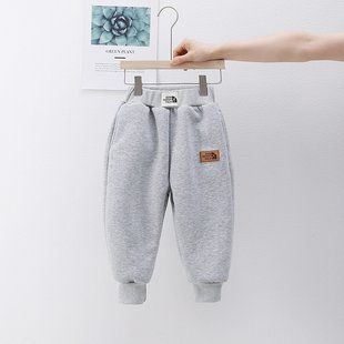 Теплые спортивные штаны на меху, 15174, 100 (98 см), Мальчик, 56, 35, 98 см, Трикотаж, Мех