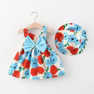 Сарафан з капелюшком 0087, 80 (80 см), Дівчинка, 42, 26, 80 см, Бавовна