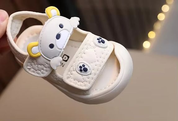 Дитячі босоніжки з закритим носком Ведмедики, 2541, 15, Эко-кожа, Эко-кожа, Хлопчик / Дівчинка, 11.5, Стопа має бути менша за устілку на 0,5 см!