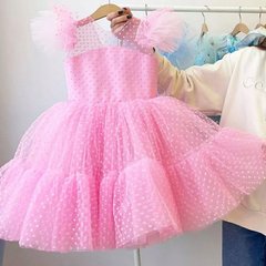Пишна сукня з фатину на дівчинку, рожева, 150, Дівчинка, 74, 35, 128 см, Алталс, фатин, Бавовна, Щоб сукня була настільки пишною, як на фото - необхідний додатковий під'юбник.