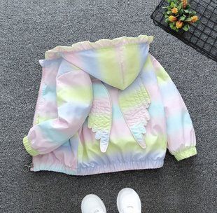 Вітровка для дівчинки Крила, 0952, 90 (86 см), Дівчинка, 36, 32, 30, 86 см, Поліестер, Нейлон
