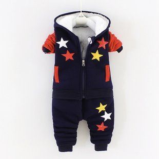 Костюм на меху Звездочки, синий, 100 (92 см), Мальчик, 37, 31, 32, 52, 32, 92 см, Трикотаж, Трикотаж, Махра