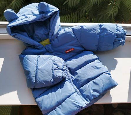 Дитяча куртка з капюшоном на синтепоні 1990, 130, Хлопчик, 51, 40, 41, 116 см, Поліестер, Нейлон