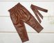 Кожаные штаны (эко-кожа) для девочки, 1322, 100, Девочка, 62, 39, 104 см, Еко-кожа, Без подкладки