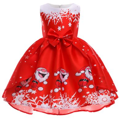 Новорічна сукня для дівчинки _1045, 100, Дівчинка, 54, 27, 92 см, Атлас, Бавовна