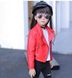 Дитяча Дитяча куртка-косуха з еко-шкіри червона, 110, Дівчинка, 39, 34, 27, 39, 110 см, Еко - шкіра, Нейлон