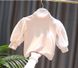Трикотажная блузка с рукавами-волан_8004, 90, Девочка, 34, 28, 33, 86 см, Трикотаж, Без подкладки