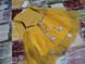 Трикотажное платье с фатином для девочки желтое на 86 см - 116 см, Звездный поясок, 100, Девочка, 51, 27, 33, 98 см, Трикотаж, Трикотаж, Хлопок