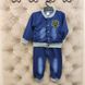 Спортивний костюм під джинс, синій, 80, Хлопчик, 33, 28, 29, 45, 45, 25, 80 см, Бавовна, Трикотаж