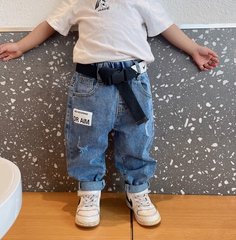 Блакитні джинси для хлопчика, 3555, 100, Хлопчик, 50, 27, 33, 92 см, Джинс