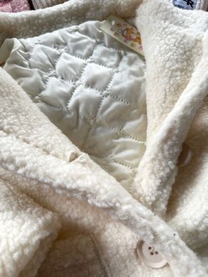 Детское пальто Тедди для девочки, 1070, 130 (116 см), Девочка, 50, 41, 46, 116 см, Нейлон, Замер рукава - от ворота