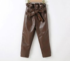 Кожаные штаны (эко-кожа) для девочки, 1322, 100, Девочка, 62, 39, 104 см, Еко-кожа, Без подкладки