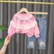 Костюм з джинсами для дівчинки Цукерки, 0138, 90 (80 см), Дівчинка, 35, 29, 35, 44, 25, 80 см, Трикотаж, джинс