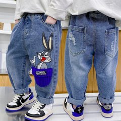 Широкі джинси для малика Багз Банні, 3506, 110, Хлопчик, 61, 36, 104 см, Джинс