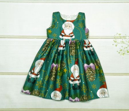 Новорічна сукня для дівчинки _1046, 110, Дівчинка, 63, 29, 98 см, Атлас, Бавовна