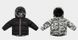 Двостороння куртка для хлопчика Камуфляж чорний, 110, Хлопчик, 43, 38, 37, 104 см, Поліестер, Поліестер