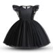 Красива чорна сукня на дівчинку 0095, 100, Дівчинка, 66, 29, 98 см, Атлас, фатин, Бавовна