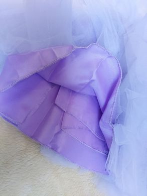 Пышное платье-облако для девочки, фиолетовое, 100, Девочка, 56, 29, 98 см, Алталс, фатин, Хлопок
