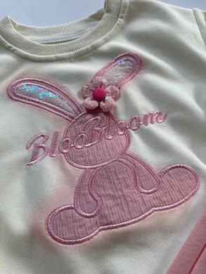Костюм для девочки Зайка, 0240, 80 (80 см), Девочка, 32, 33, 46, 25, 80 см, Трикотаж, Замер рукава - от ворота