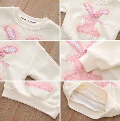 Костюм для девочки Зайка, 0240, 80 (80 см), Девочка, 32, 33, 46, 25, 80 см, Трикотаж, Замер рукава - от ворота