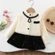 Костюм для девочки кардиган и блестящая юбка, 0794, 90 (92 см), Девочка, 34, 32, 32, 92 см, 23, Трикотаж