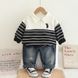 Костюм для мальчика поло и джинсы, 0308, 100 (92 см), Мальчик, 39, 36, 39, 49, 29, 92 см, Трикотаж; Джинс, Замер рукава - от ворота