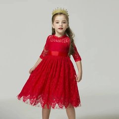 Кружевное платье для девочки, 0005, 100, Девочка, 63, 28, 92 см, Хлопок