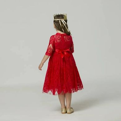 Мереживна сукня для дівчинки, 0005, 100, Дівчинка, 63, 28, 92 см, Бавовна
