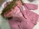 Куртка-парка для дівчинки, рожева, 90, Дівчинка, 47, 39, 40, 92 см, Котон, Нейлон, Замір рукава - від ворота