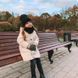 Детская куртка-пальто с капюшоном на 3-8 лет, молочная, 140 (128 см), Мальчик / Девочка, 64, 45, 53, 128 см, Полиэстер, Нейлон, Замер рукава - от ворота