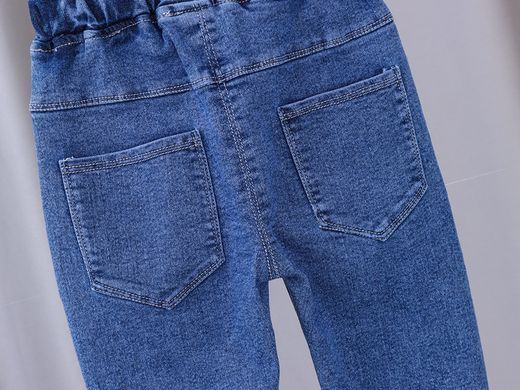 Джинси для дівчинки з сердечками, 3606, 90 (92 см), Дівчинка, 51, 26, 92 см, Джинс