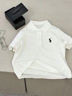 Біле поло з короткими рукавами, 3010, 110 (110 см), Хлопчик, 44, 36, 110 см, Бавовна 95%