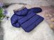 Двусторонняя куртка на меху Ушки медведя, синяя, 120, Мальчик / Девочка, 45, 39, 33, 40, 116 см, Полиэстер, Махра