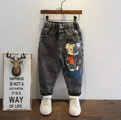 Вільні дитячі джинси, сірі 3529, 80, Хлопчик, 46, 26, 86 см