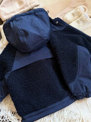 Куртка для хлопчика (плащівка + букле), 0005, 100 (98 см), Хлопчик, 40, 39, 40, 98 см, Плащівка, букле, Нейлон, Замір рукава - від ворота