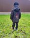 Куртка удлиненная для мальчика черная, 0016, 120, Мальчик, 56, 40, 41, 110 см, Полиэстер, Нейлон