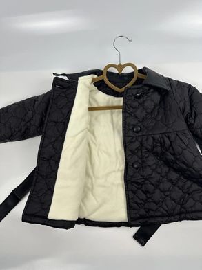 Утепленное пальто для девочки, 1784, 80 (74 см), Девочка, 36, 29, 28, 74 см, Полиэстер, Плюш, Замер рукава - от ворота