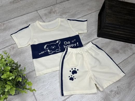 Летний костюм с шортами для мальчика, 12369, 80 (80 см), Мальчик, 32, 29, 24, 80 см, Трикотаж