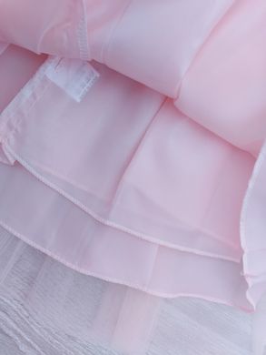 Розовое праздничное платье с паетками для девочки, 7010, 80, Девочка, 50, 25, 80 см, Атлас, фатин, Хлопок, Чтобы платье было настолько пышным, как на картинке - необходим дополнительный подъюбник.