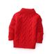 Детский свитер-гольф, красный, 90, Девочка, 36, 27, 86 см, Акрил, Акрил, Без подкладки