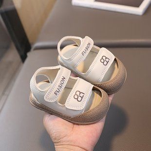 Детские босоножки с закрытым носком, 2537, 19, Эко-кожа, Эко-кожа, Мальчик / Девочка, 14.3, Стопа має бути менша за устілку на 0,5 см!
