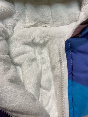 Куртка-парка для девочки, Разноцветные триугольник, 150, Девочка, 69, 47, 44, 128 см, Коттон, Махра